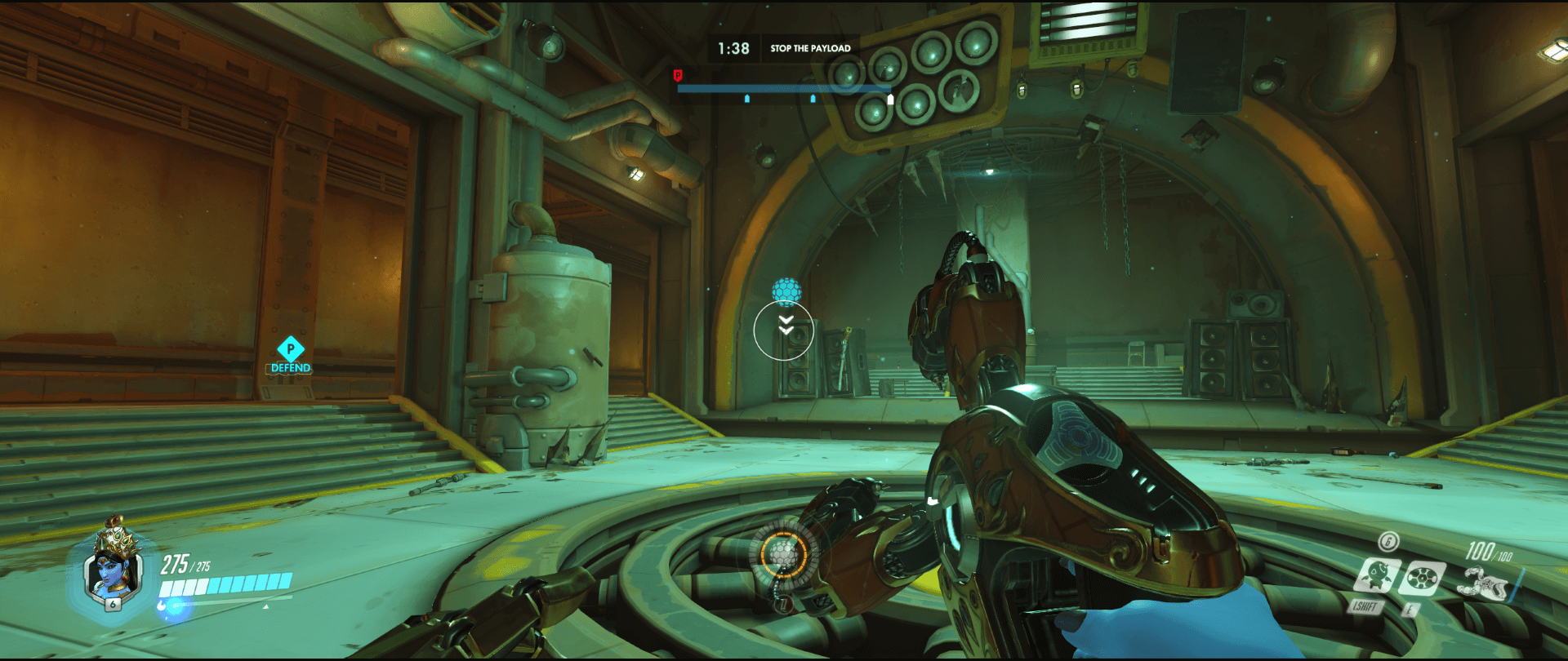 Symmetra Shield Generator spot Junkertown attack third point example range.png