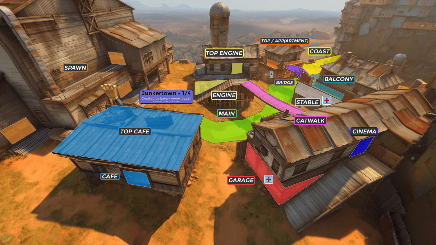 Junkertown map callouts Overwatch