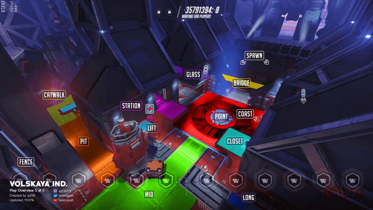 Volskaya Industries map callouts five Overwatch