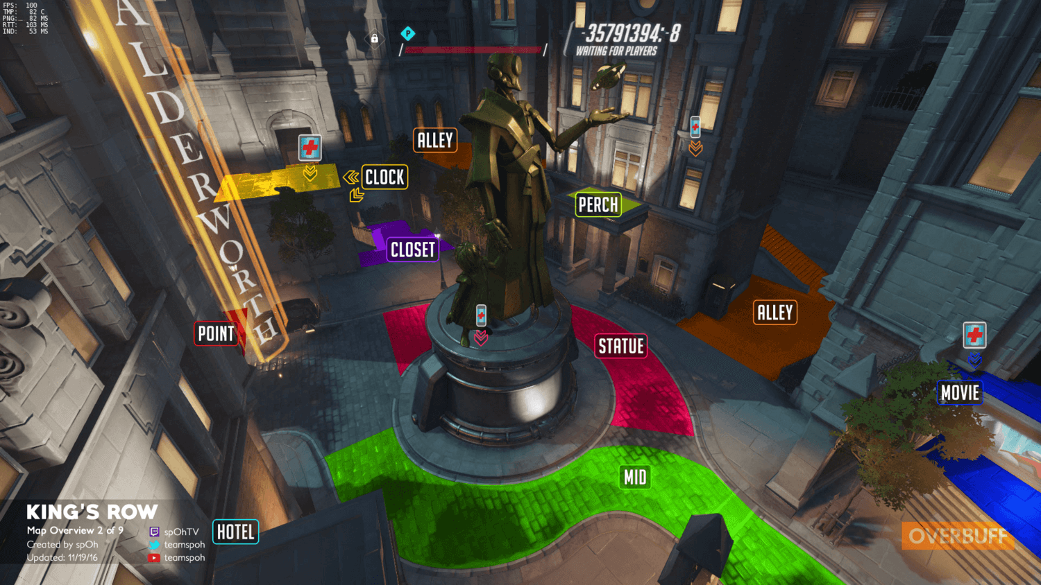 King's Row map callouts two Overwatch