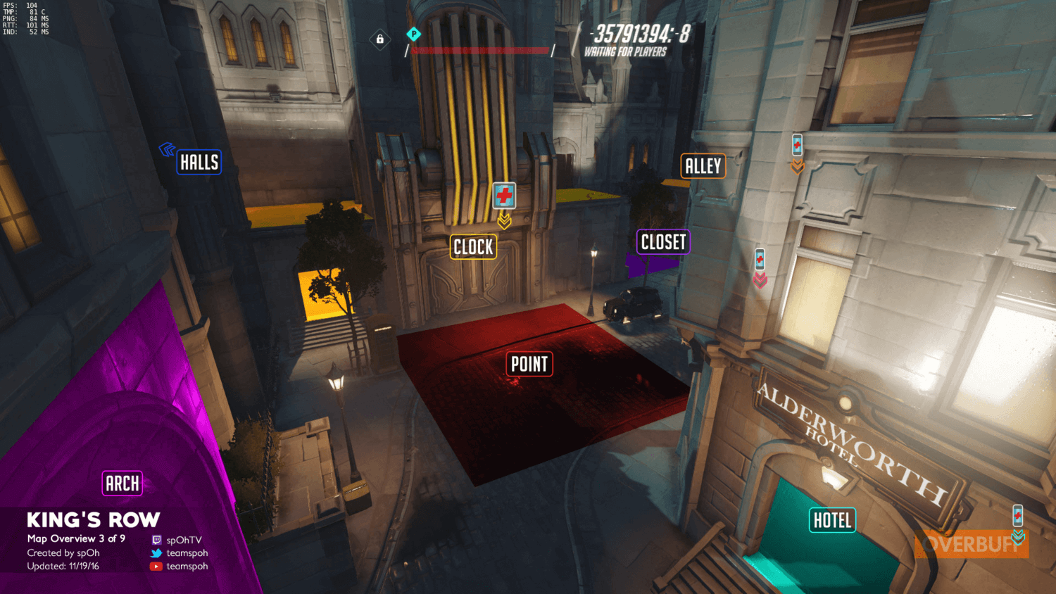 King's Row map callouts three Overwatch