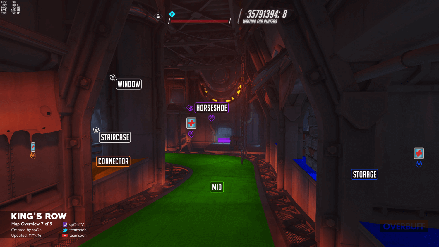 King's Row map callouts seven Overwatch