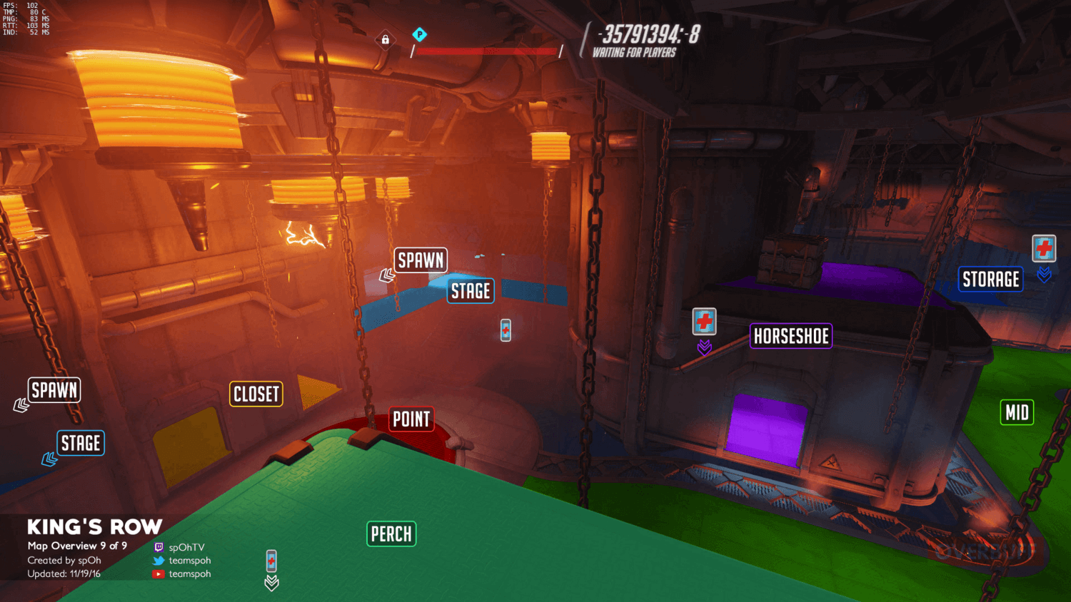 King's Row map callouts nine Overwatch