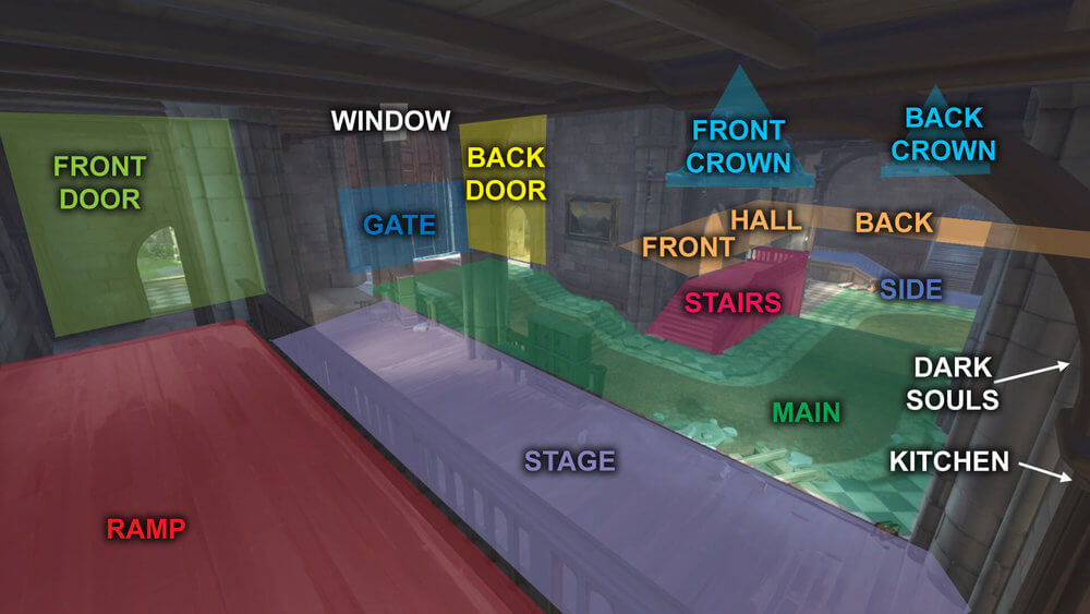 Eichenwalde map callouts five Overwatch
