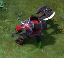 Genuine Guard of the Red Mist ambient effect with Vanguard Axe Dota 2