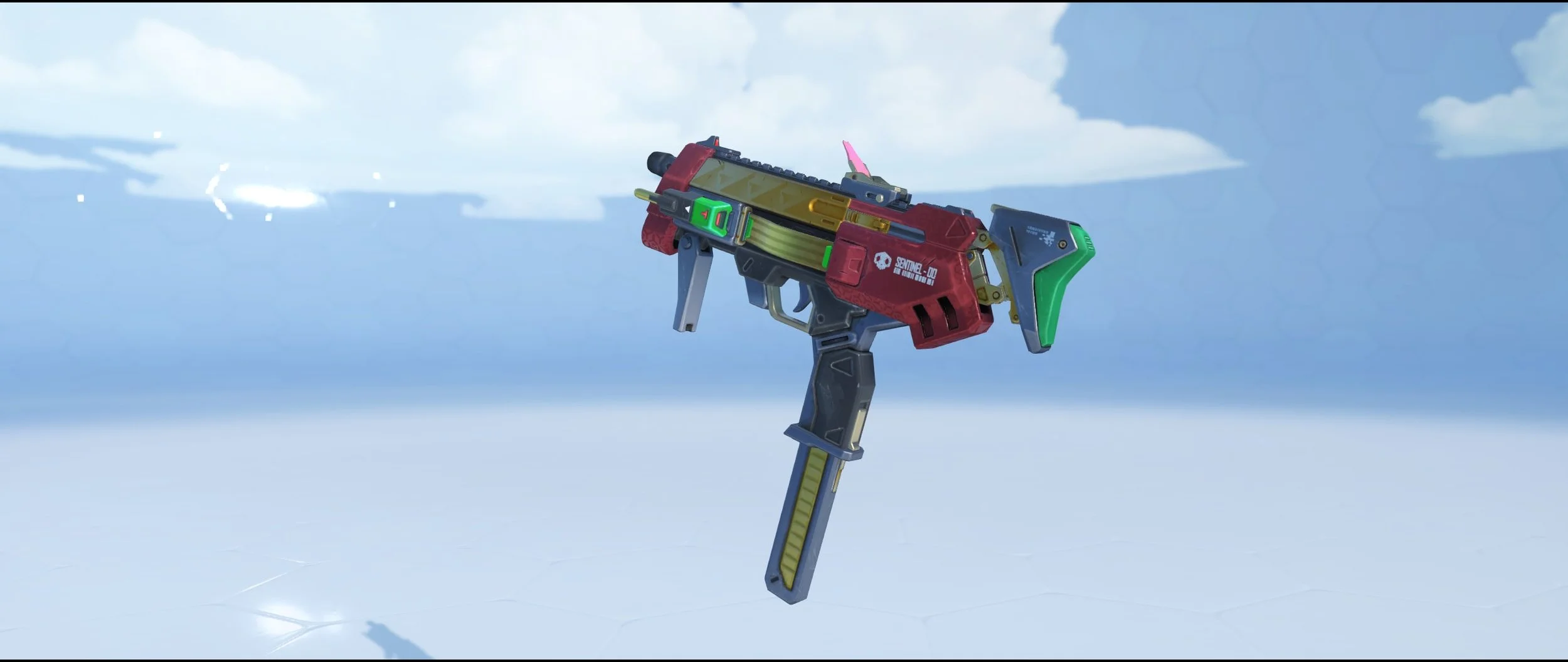 Peppermint gun epic Winter Wonderland skin Sombra Overwatch.jpg