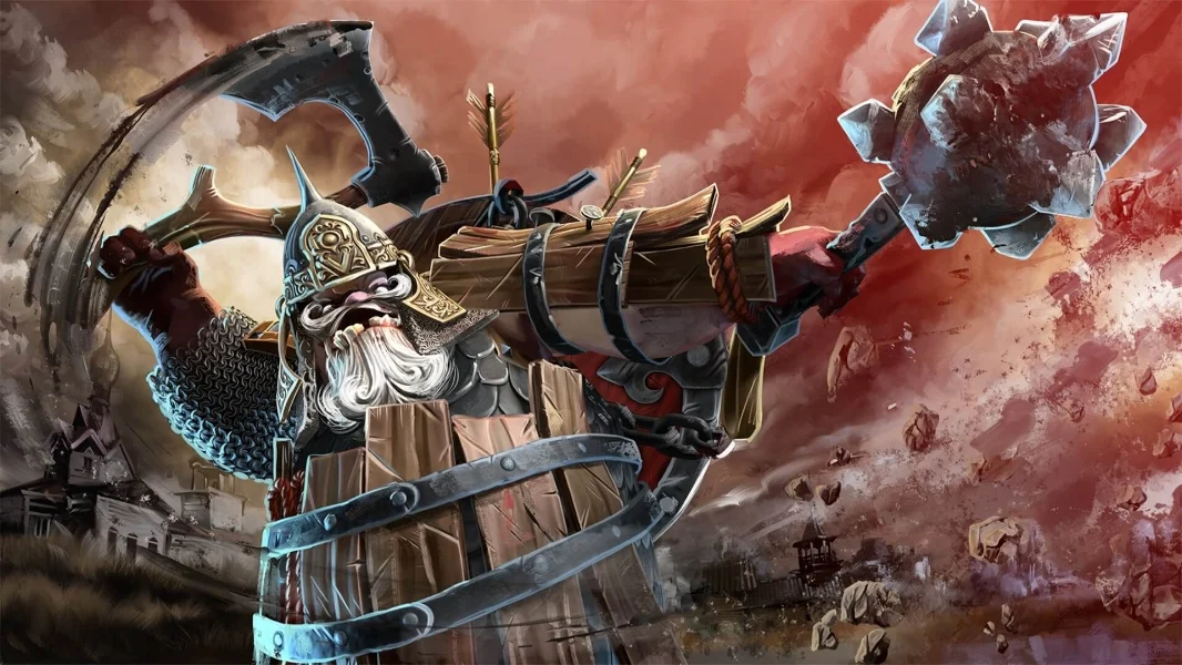Arms of the Bogatyr loading screen for Pudge - Valve