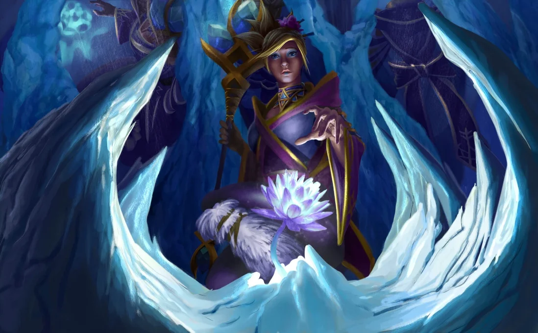 Icebound Floret loading screen for Crystal Maiden - Valve
