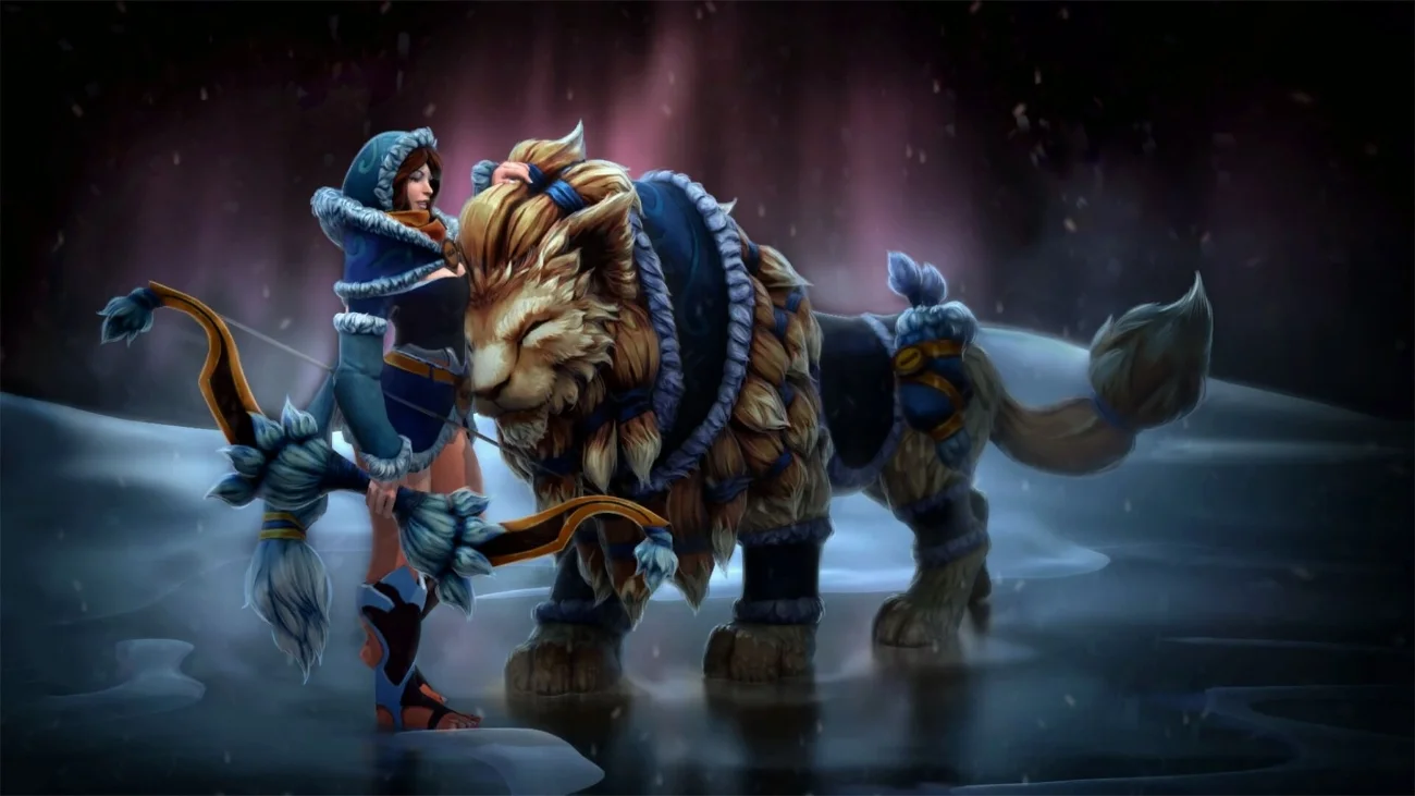 Snowstorm Huntress loading screen for Mirana - Valve