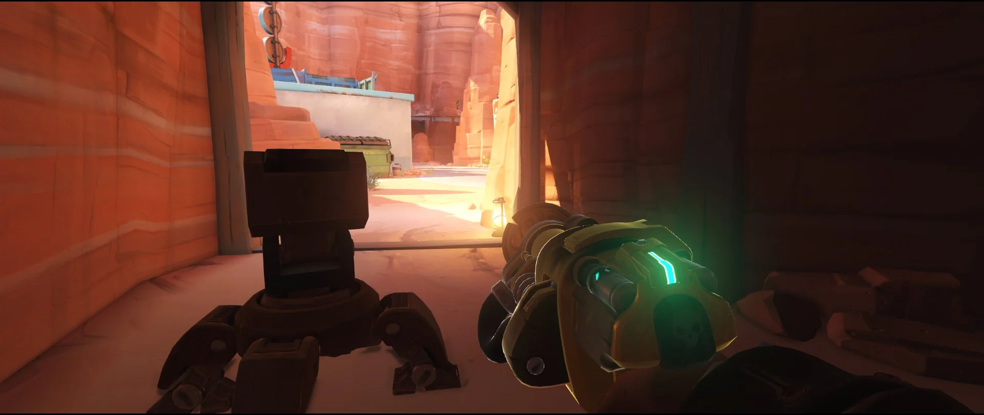 Door very end first point turret placement Torbjorn Route 66 Overwatch