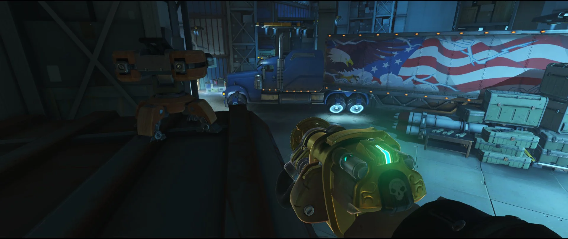 Side third point turret placement Torbjorn Route 66 Overwatch