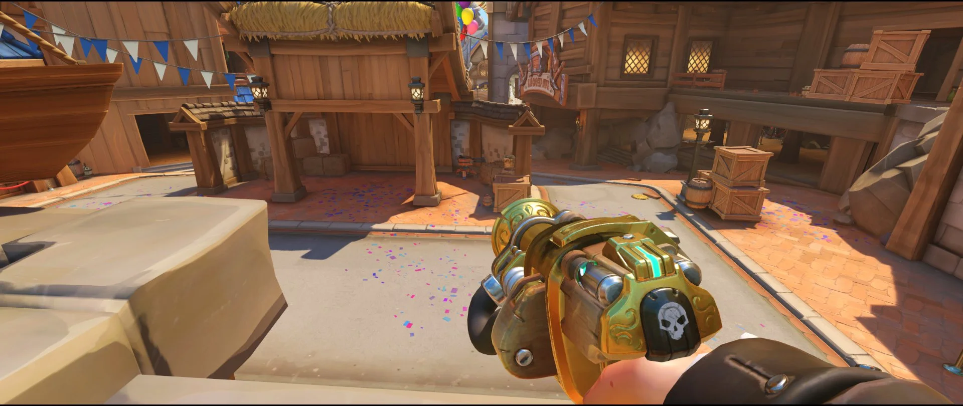On first point turret placement spot Torbjorn Blizzard World Overwatch