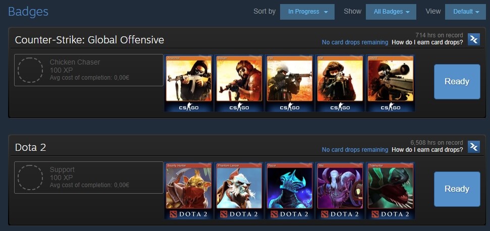 How much money have I spent on CS:GO, Dota 2, and Steam?