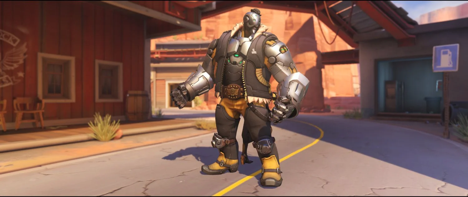 Sunflower back rare skin Ashe Bob Overwatch.jpg