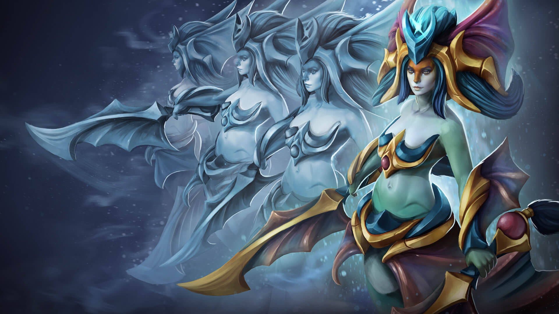 Prismatic Grace loading screen for Naga Siren - Valve.