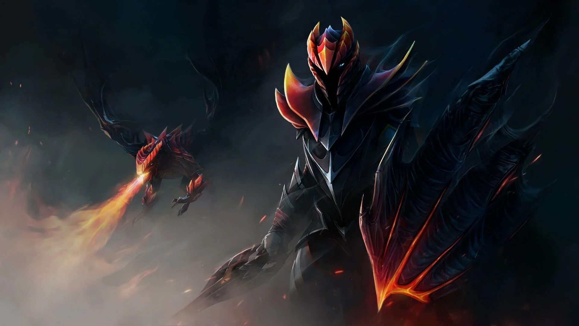 Knight of the Burning Scale loading screen for Dragon Knight - Valve