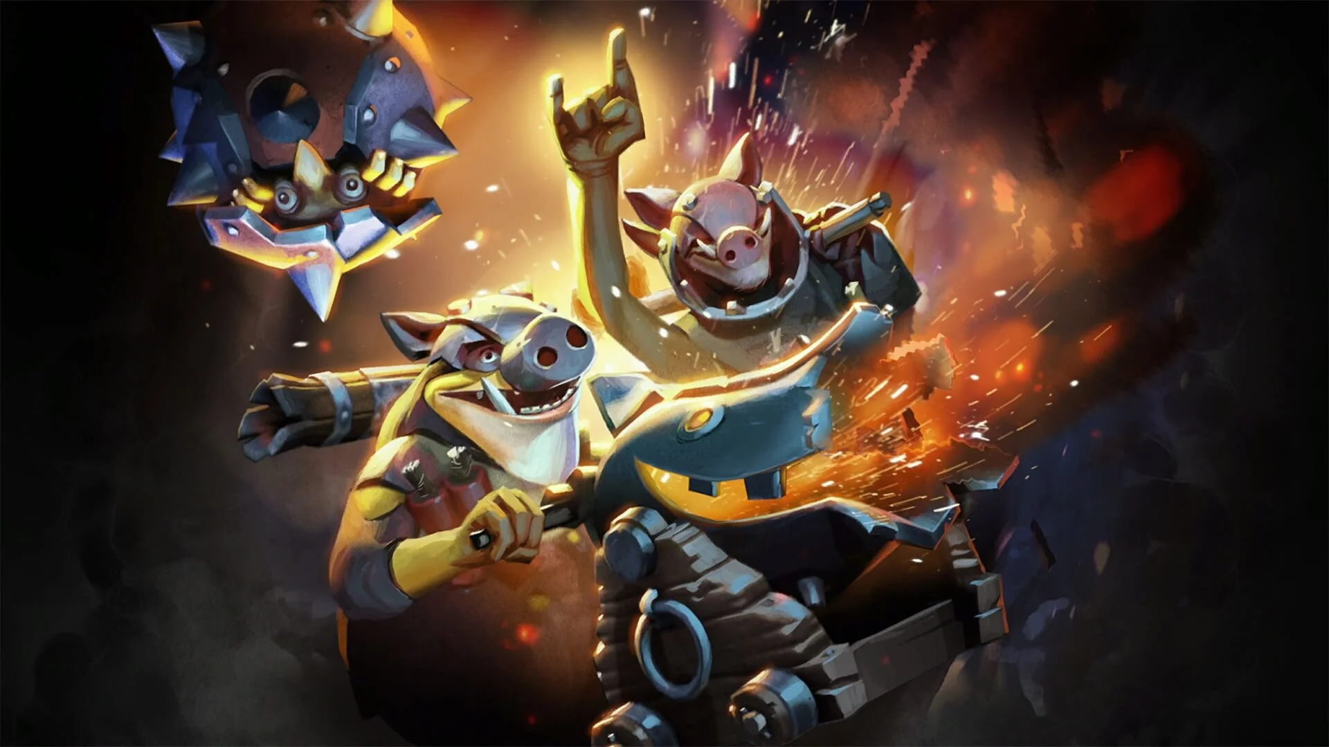 Swine Sappers loading screen for Techies - Valve