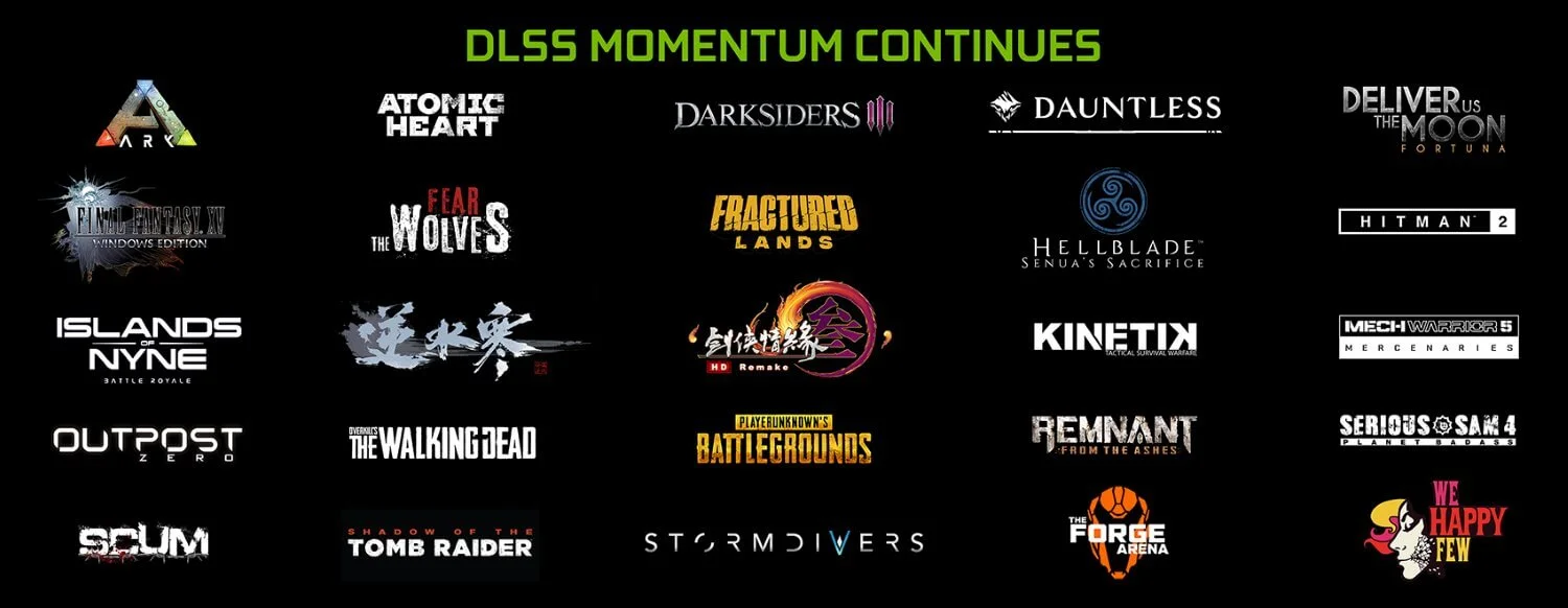 The total number of upcoming DLSS games is 25 - Nvidia