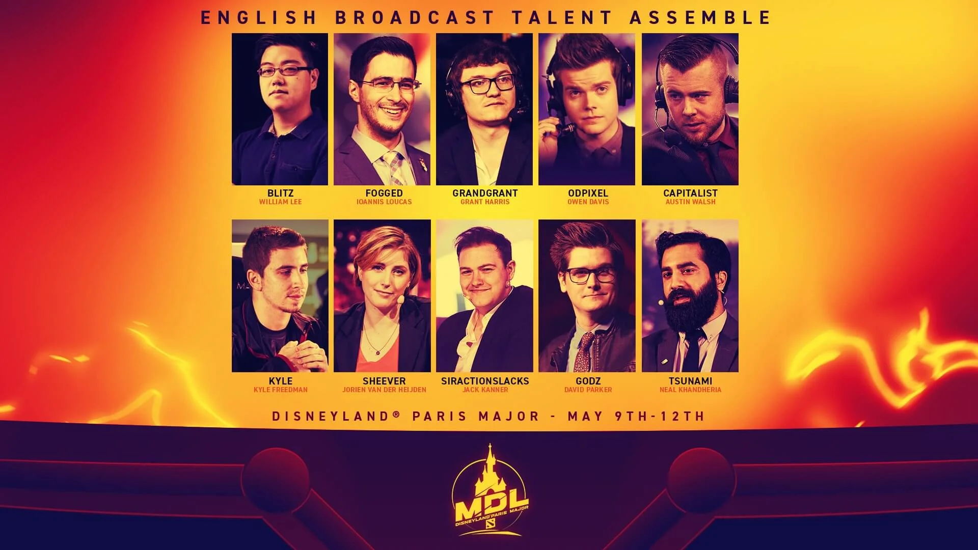 Talent List - MDL Disneyland Paris 2019 - Mars Media