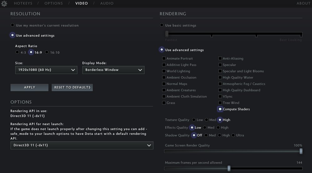 How To Increase Fps In Dota 2 Video Settings And Launch Options Esports Tales
