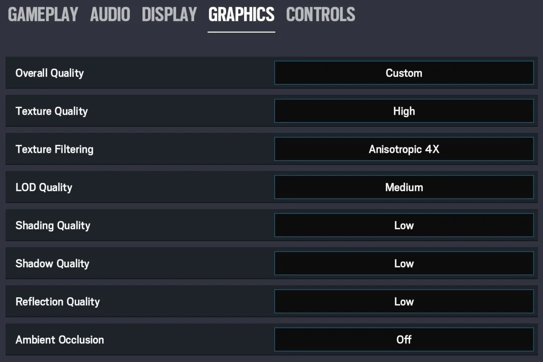 Rainbow Six Siege graphics options best fps 1