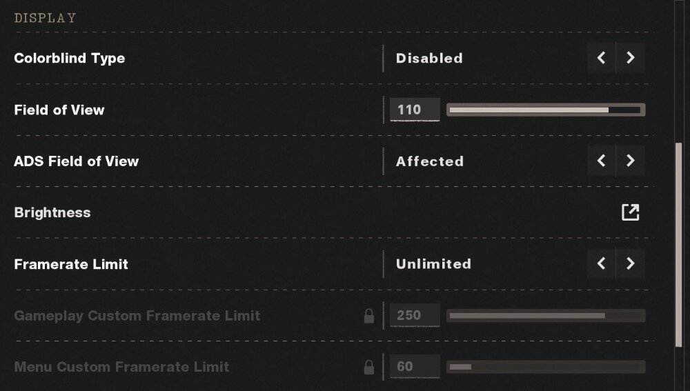 Video Settings Of Call Of Duty Black Ops Cold