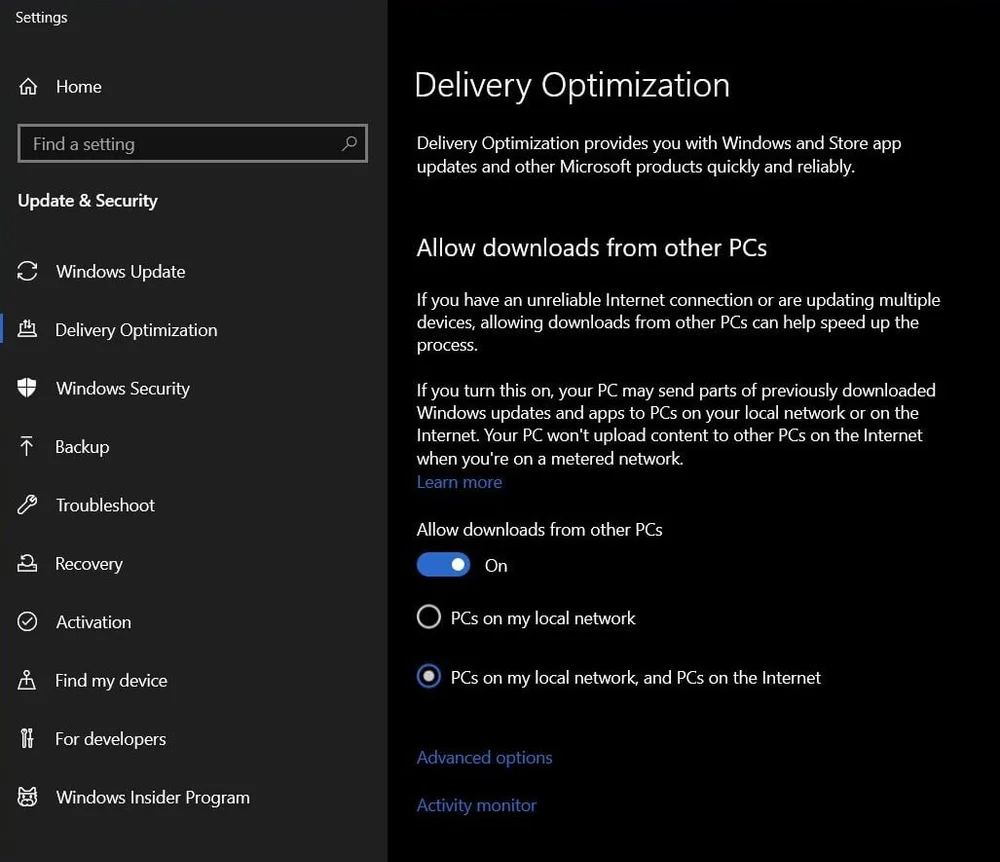 Xbox App enable downloads from other PCs