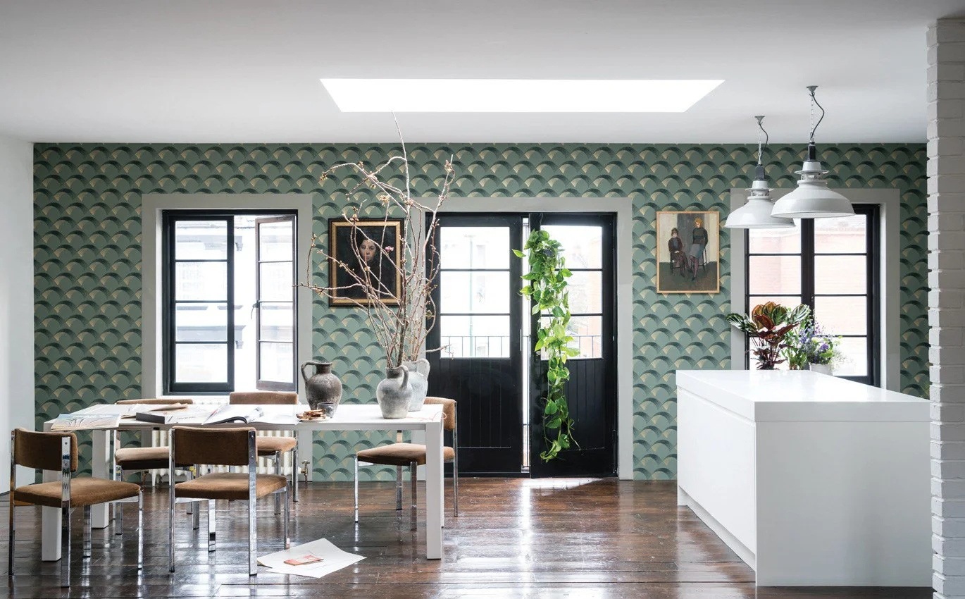 WALLPAPER Subtle neutral or striking metallic, delicate floral or classic stripe – whatever your favorite design bring your home to life with handcrafted wallpaper. Now available in striking golds, silvers and coppers – same subtle textures, same green credentials, new luxurious colorways.