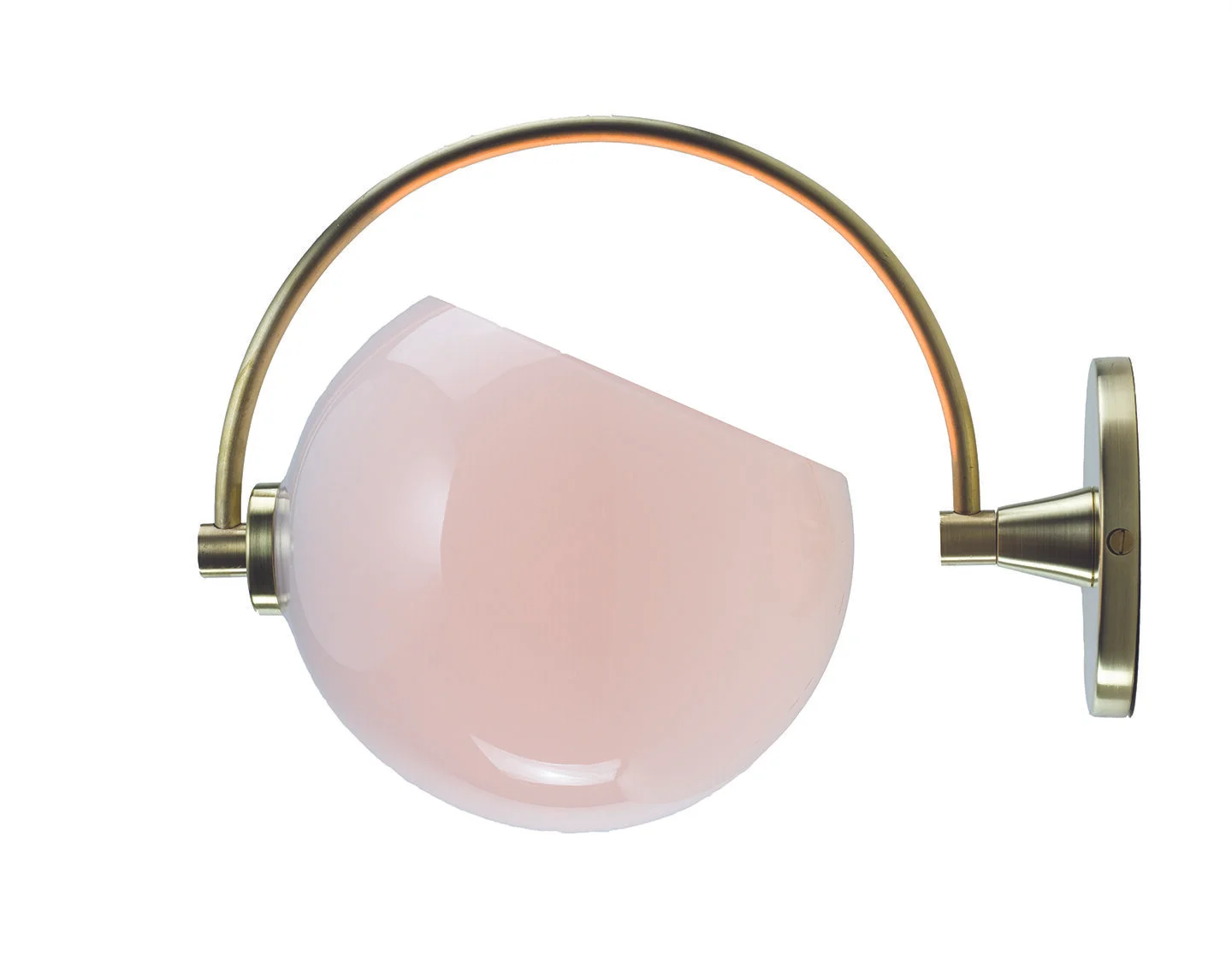 NATE COTTERMAN Phase Sconce - White/Brass
