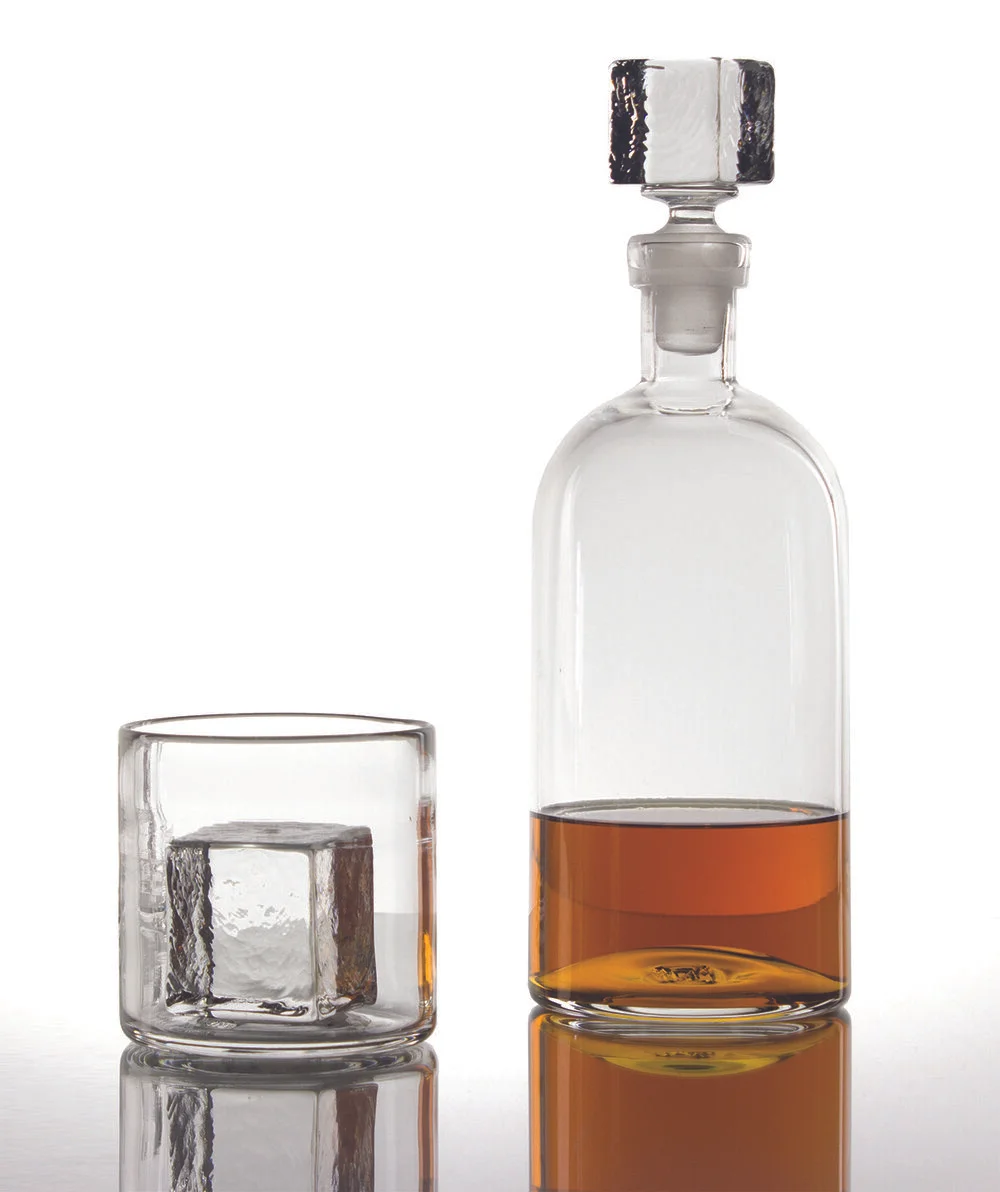 NATE COTTERMAN Decanter / Cube Glass Stopper