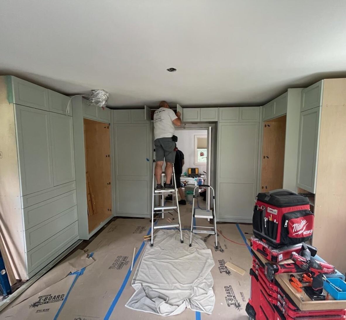 It&rsquo;s coming together so quickly now! Our closets were installed yesterday for this #MasterSuite project. 
.
Can&rsquo;t wait to share the finished result!
.
.
.
.
.
.
.
.
.
.
.
.
.
.
.
.
.
.
.

@uptownmontclairnj 
#montclairnj #essexcounty #ess