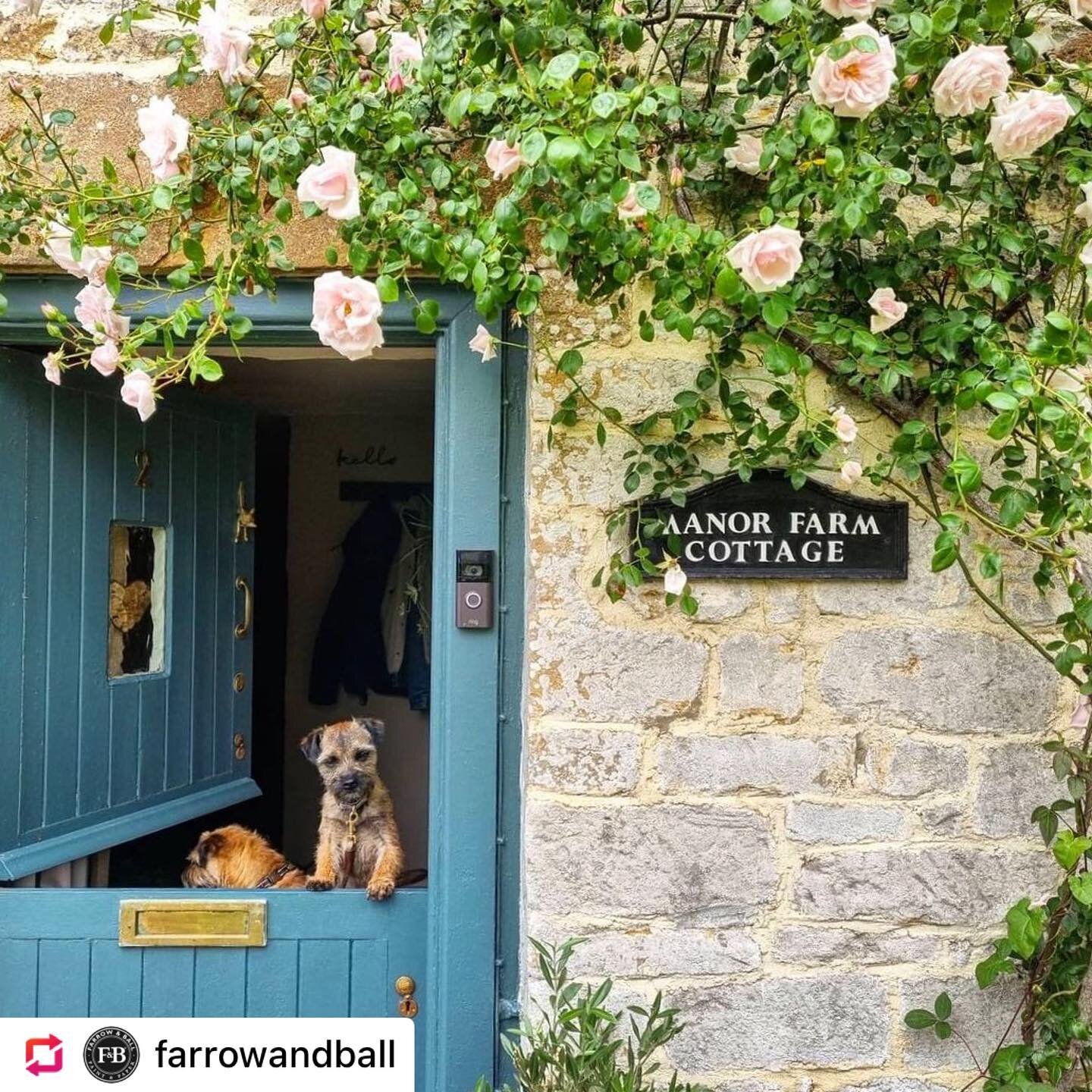 Nothing better to make your front door pop than a stunning shade like @farrowandball #InchyraBlue 
.
It&rsquo;s #farrowandballfriday and it&rsquo;s a great time to repaint your home&rsquo;s exterior, or even just your front door for a quick and punch