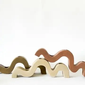 Wavy Taper Candle Holder