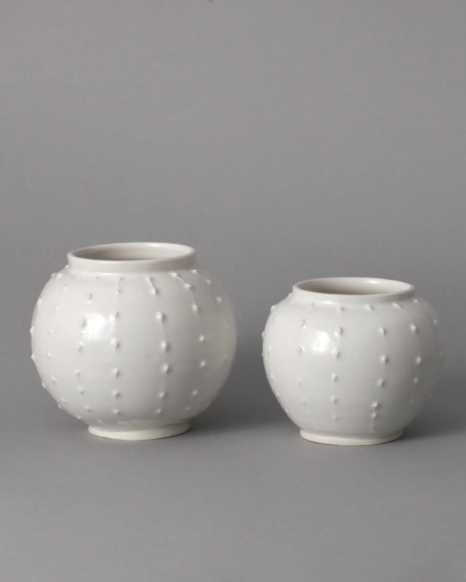 Urchins in Pearls Moon Vases