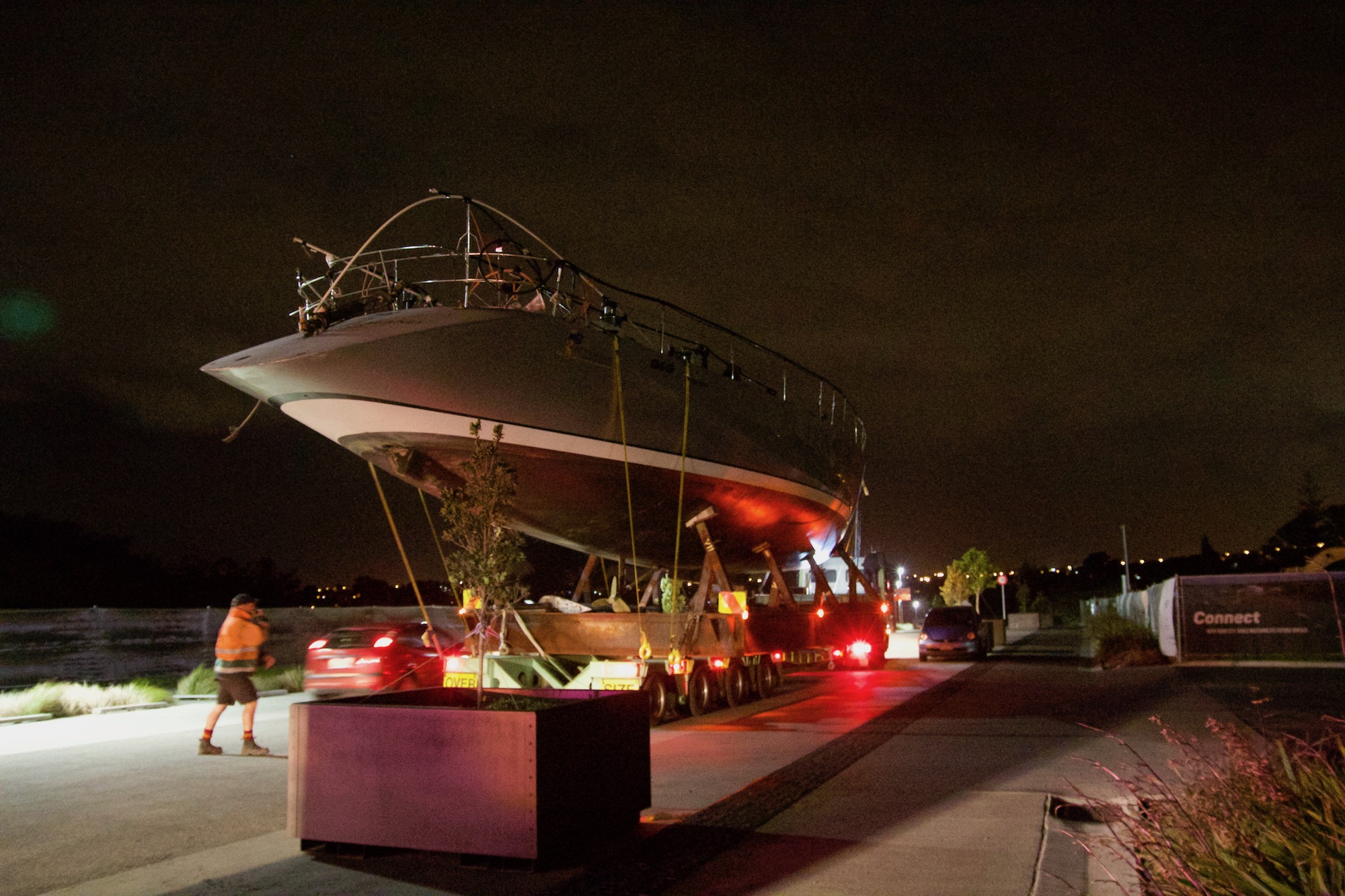  Lion New Zealand arrives at Yachting Developments for top to bottom refit