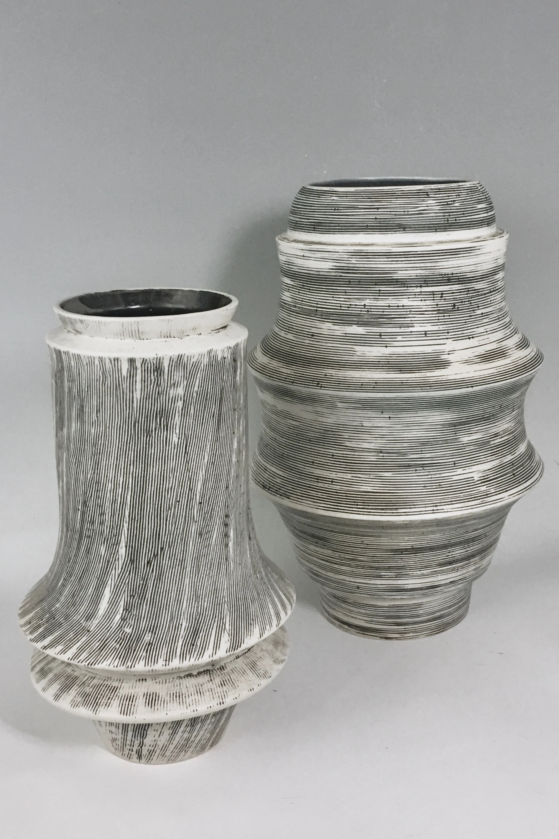 Perugia and Modena Vases in Sgraffito Style