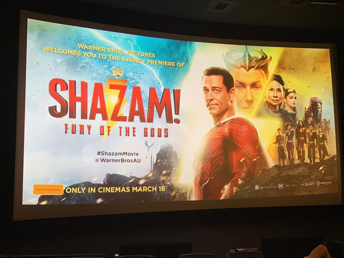 You know you want to see it! #shazam is back! 
Thanks @universalpicsau and @warnerbrosau for the screening. 
In cinemas on March 16. 
#newrelease #shazammovie #furyofthegods #warnerbros #zacharylevi #helenmirren #superheroes #dc #dccomics #dcmovies #