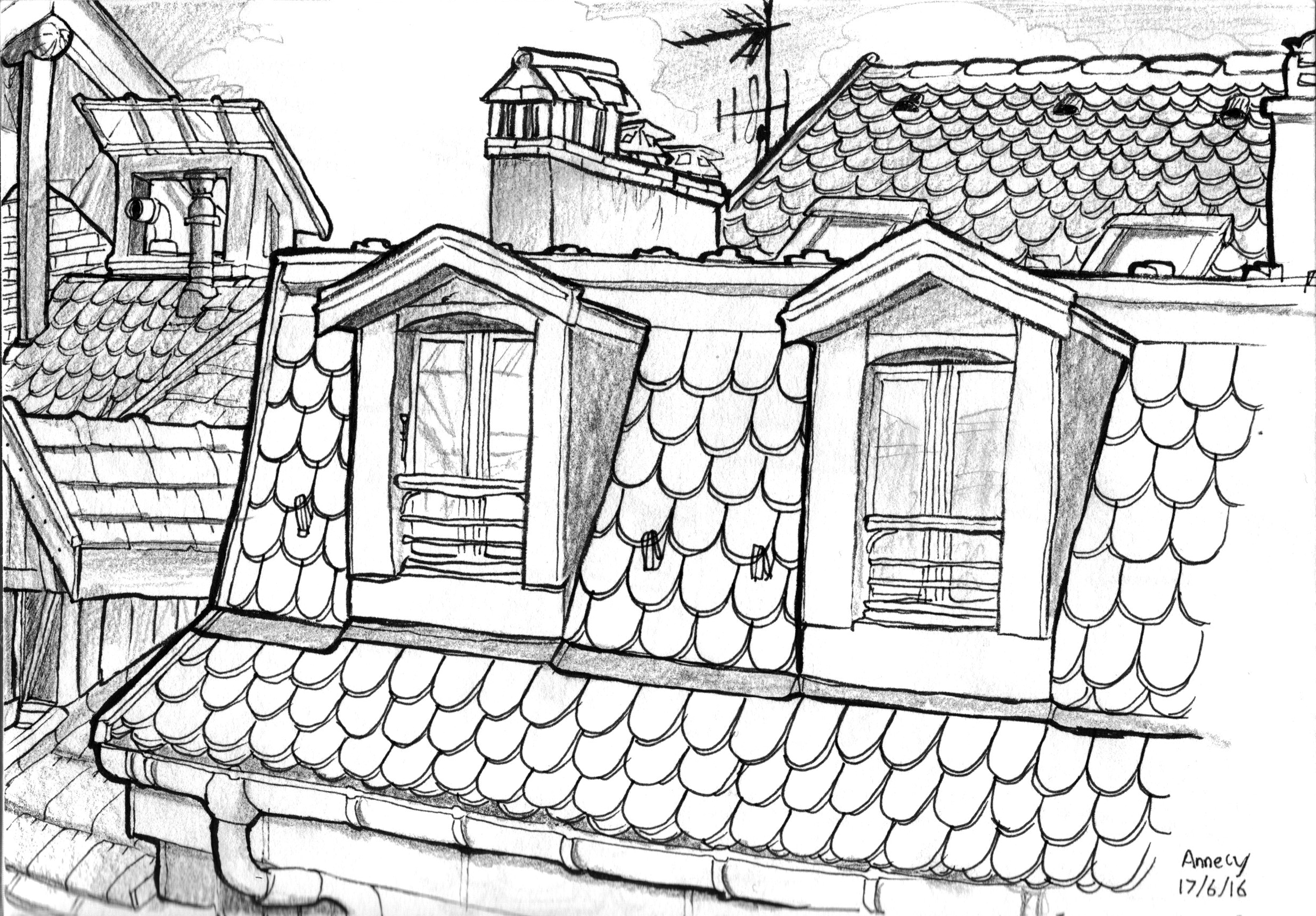 The wonderful rooftops of Annecy