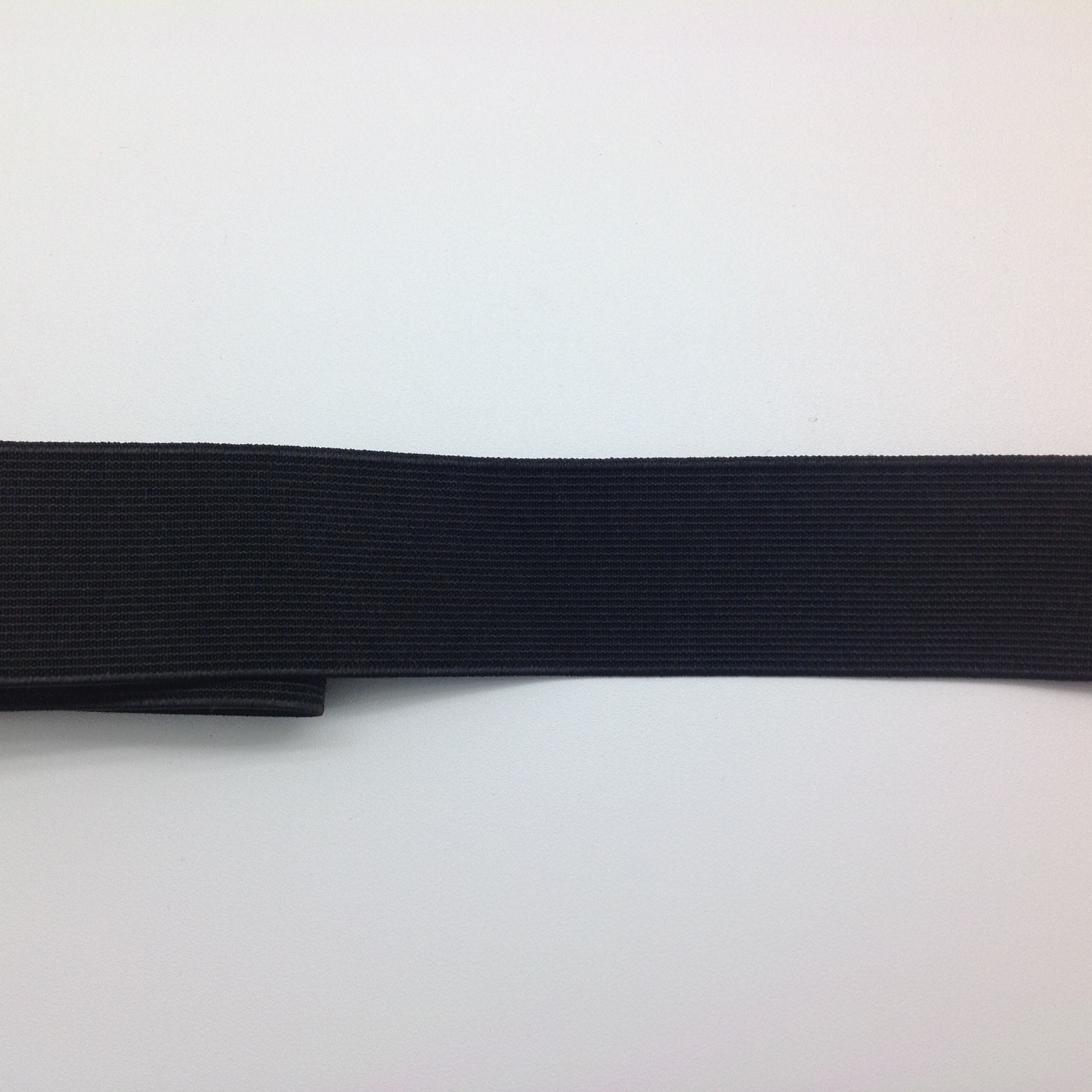 35mm Soft brushed elastic (black) sold in 5m lots just $1.20/m