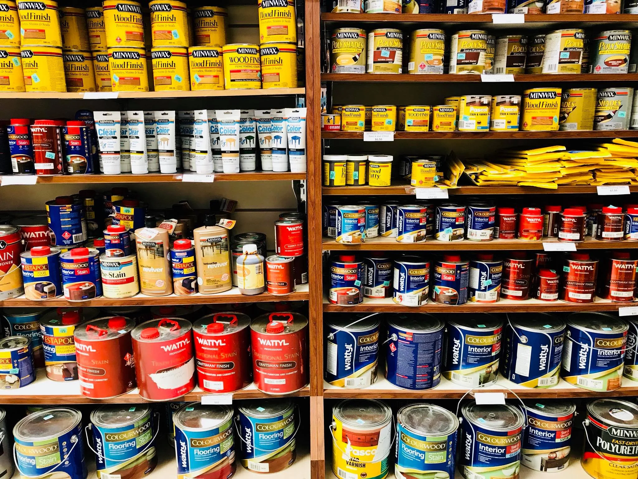 Stains and varnish