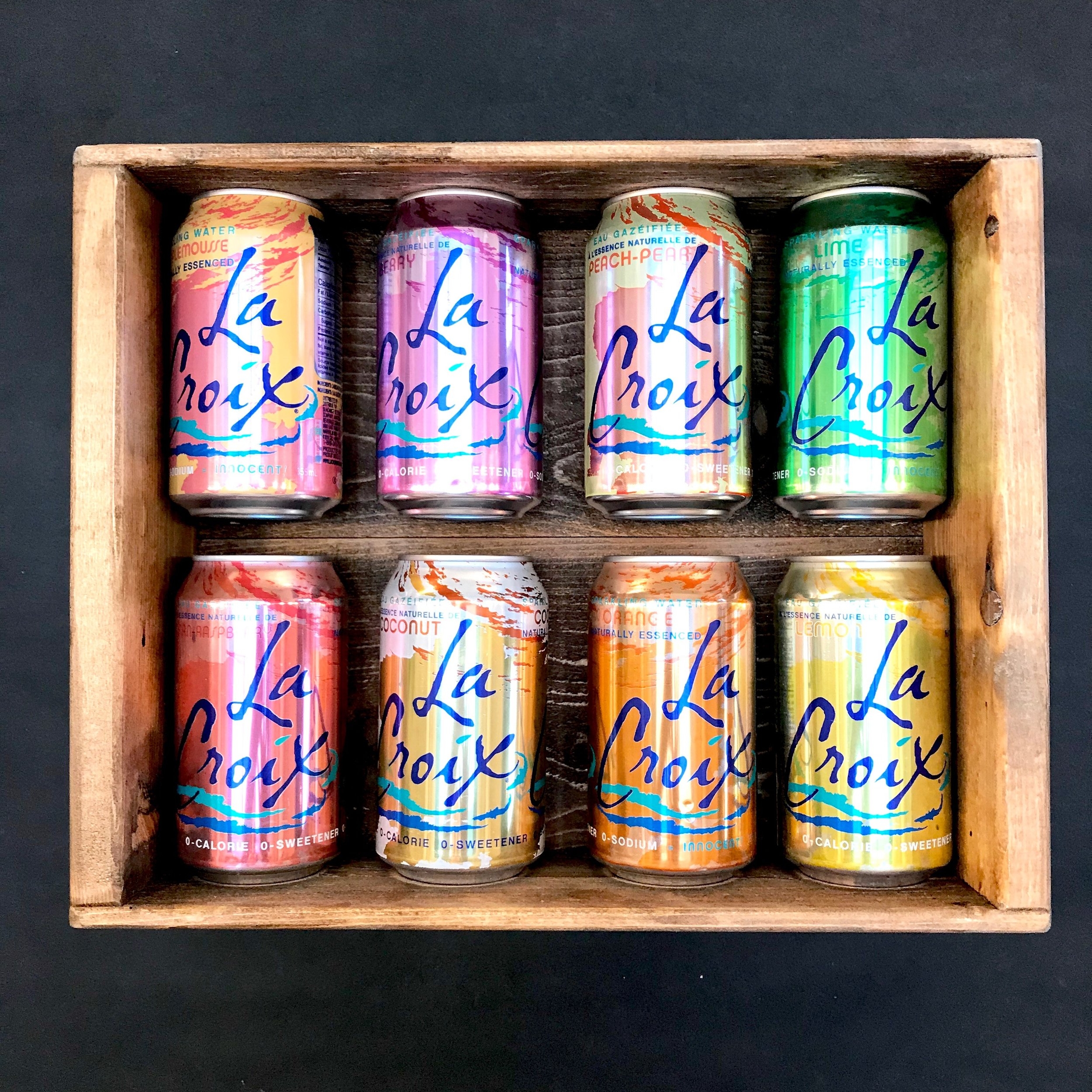 LaCroix is definitely not a new product on the market but it is new to us and we are stoked to have it. LaCroix is a sparkling water that is flavoured with the natural essence oils from the named fruit used in each of the flavours. PIck up a single can with your lunch or grab a case for home!