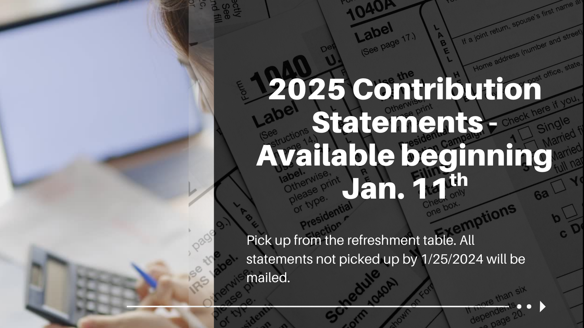 2025 Contribution Statements Available