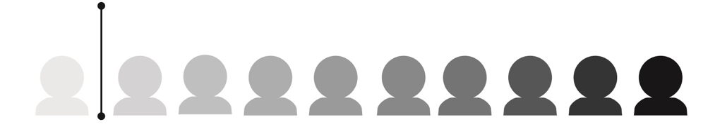 The color line represents more than a simple division of peoples into the categories Black-and White. The range of shades on the right side of the color line tell us that relationships with different-race classified family members and ancestors have been severed, or deemed insignificant, qualifying all relegated to that side for membership in one category—Black. Archy’s leap over the color line to freedom came at the cost of severing his relationships with his mother, father, and friend—just three relationships among the tens of millions (really countless numbers) of relationships severed to make the categories Black and White seem real.