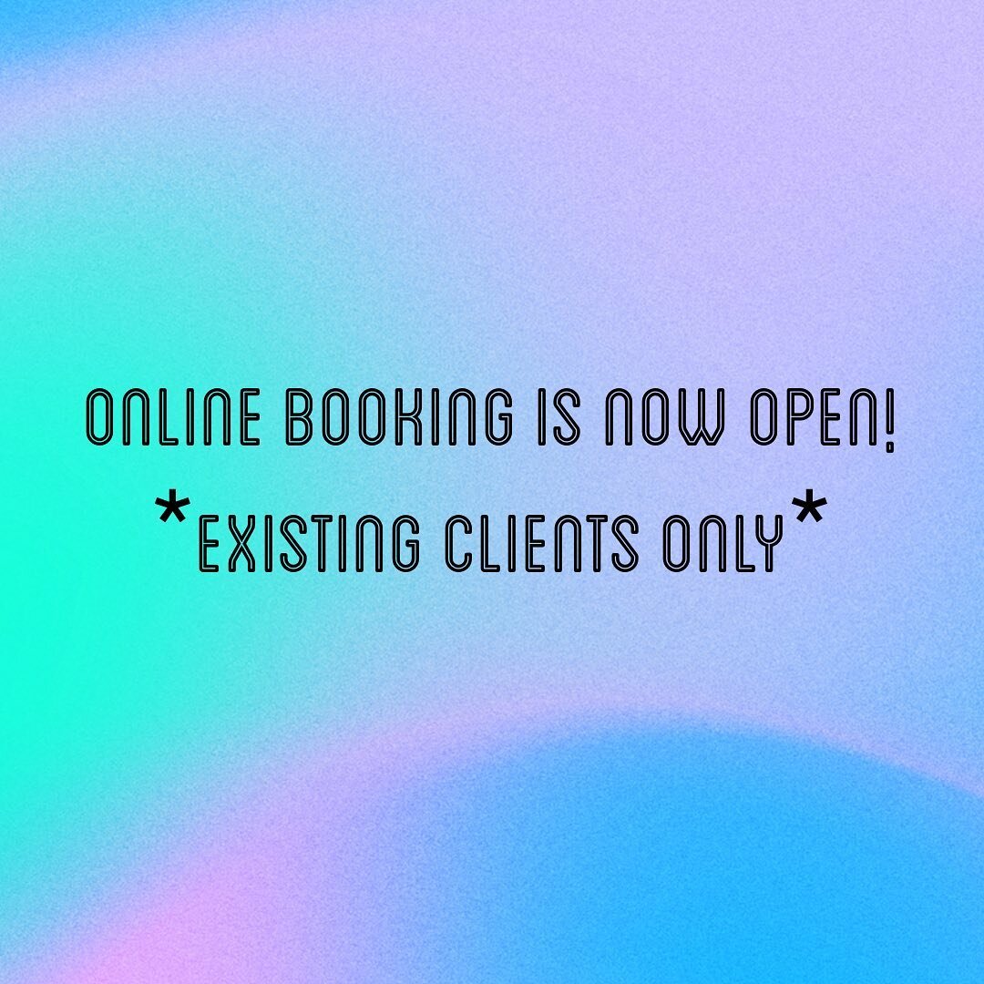 Hey lovelies! 👋🏼 
The time has come! ⏰🥳 Online booking is NOW OPEN for EXISTING CLIENTS ONLY. 💻🗓️
(New wax clients will be able to book an appointment).

Please click the link in my bio to check out the site. Anyone with existing appointments - 