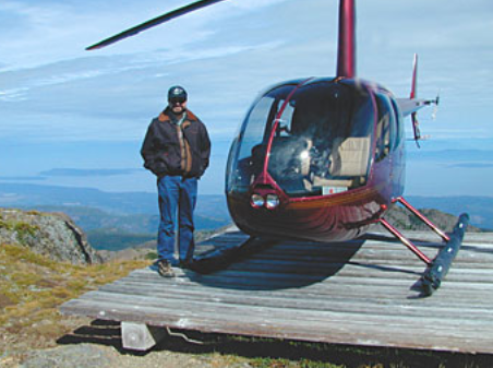 Don with his helicopter.