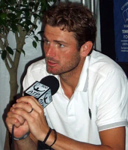 Mardy Fish after his last match.