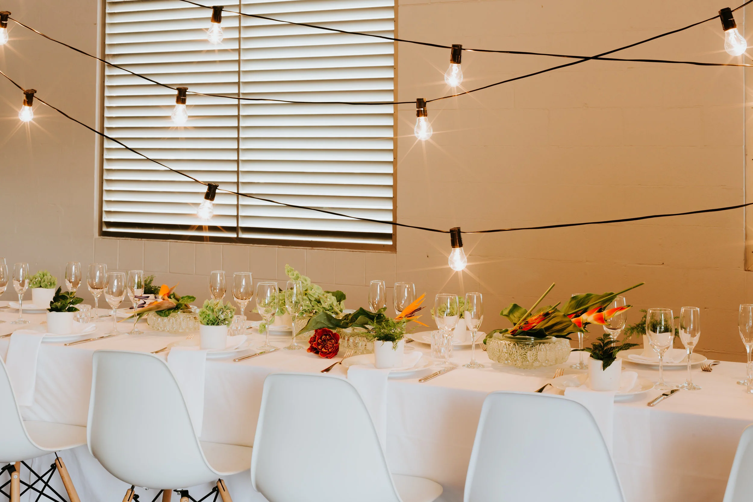 Exhibition Hall - boardroom style dinner