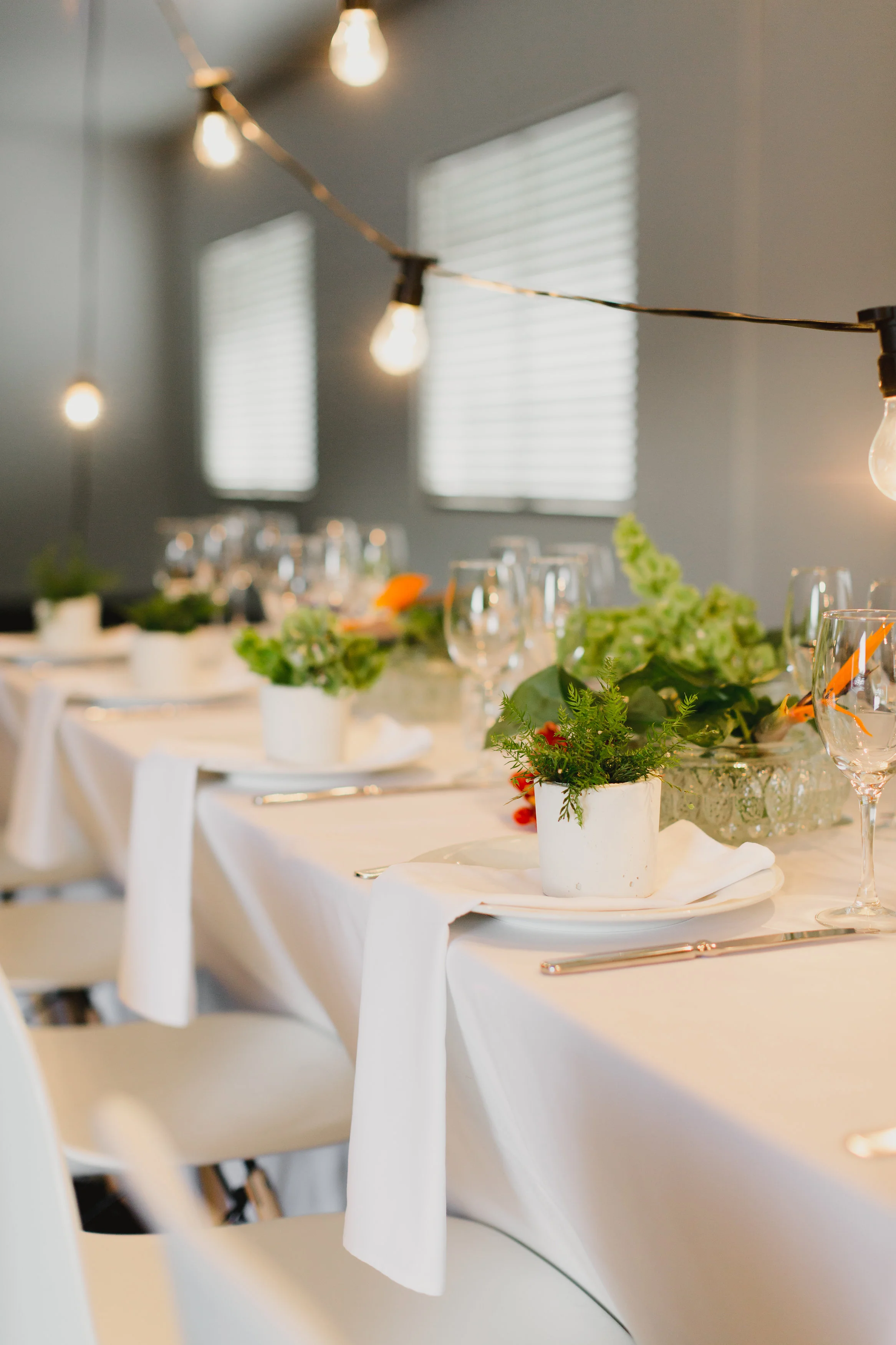 Exhibition Hall - boardroom style dinner