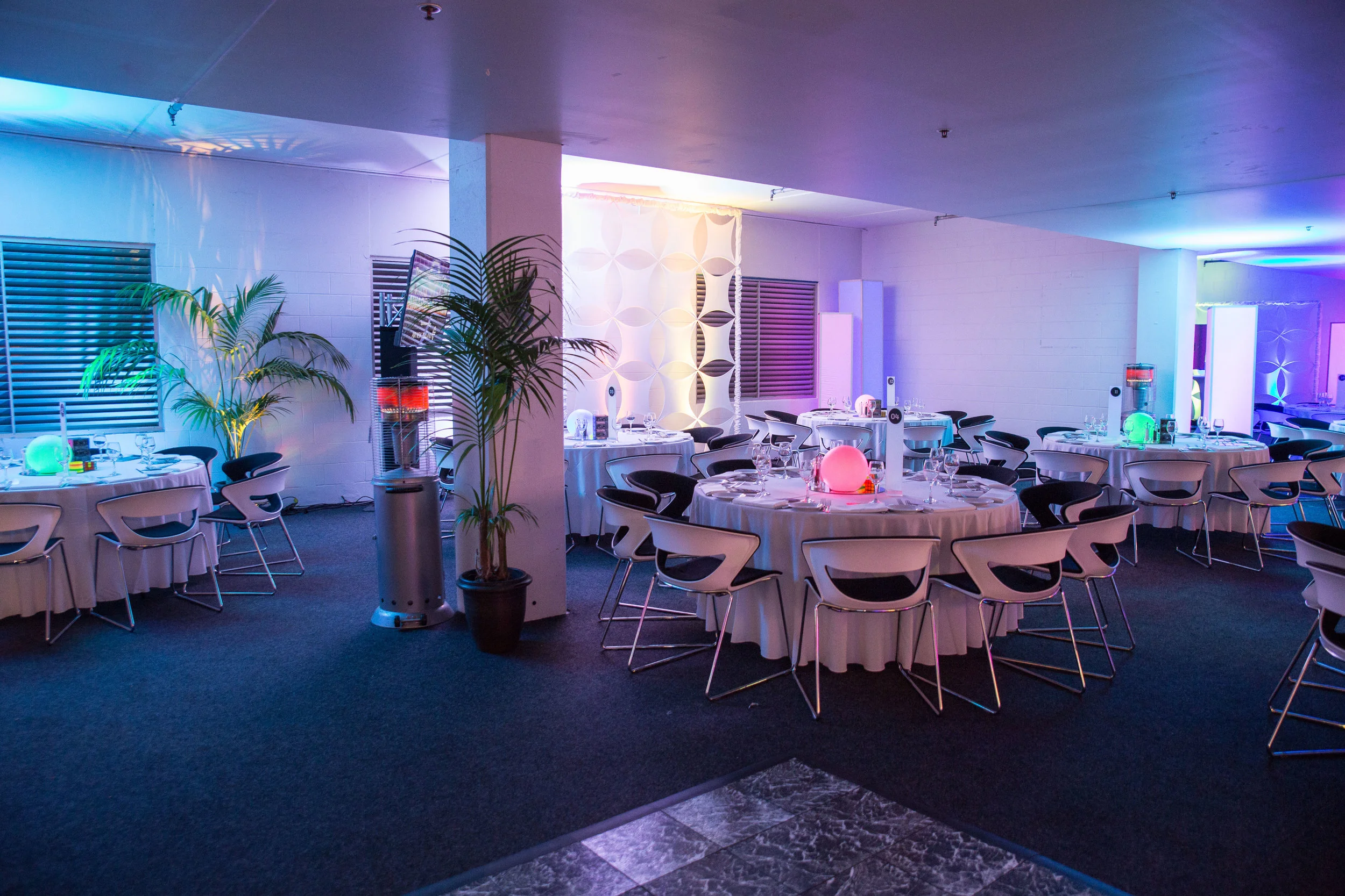 Exhibition Hall - banquet style gala dinner