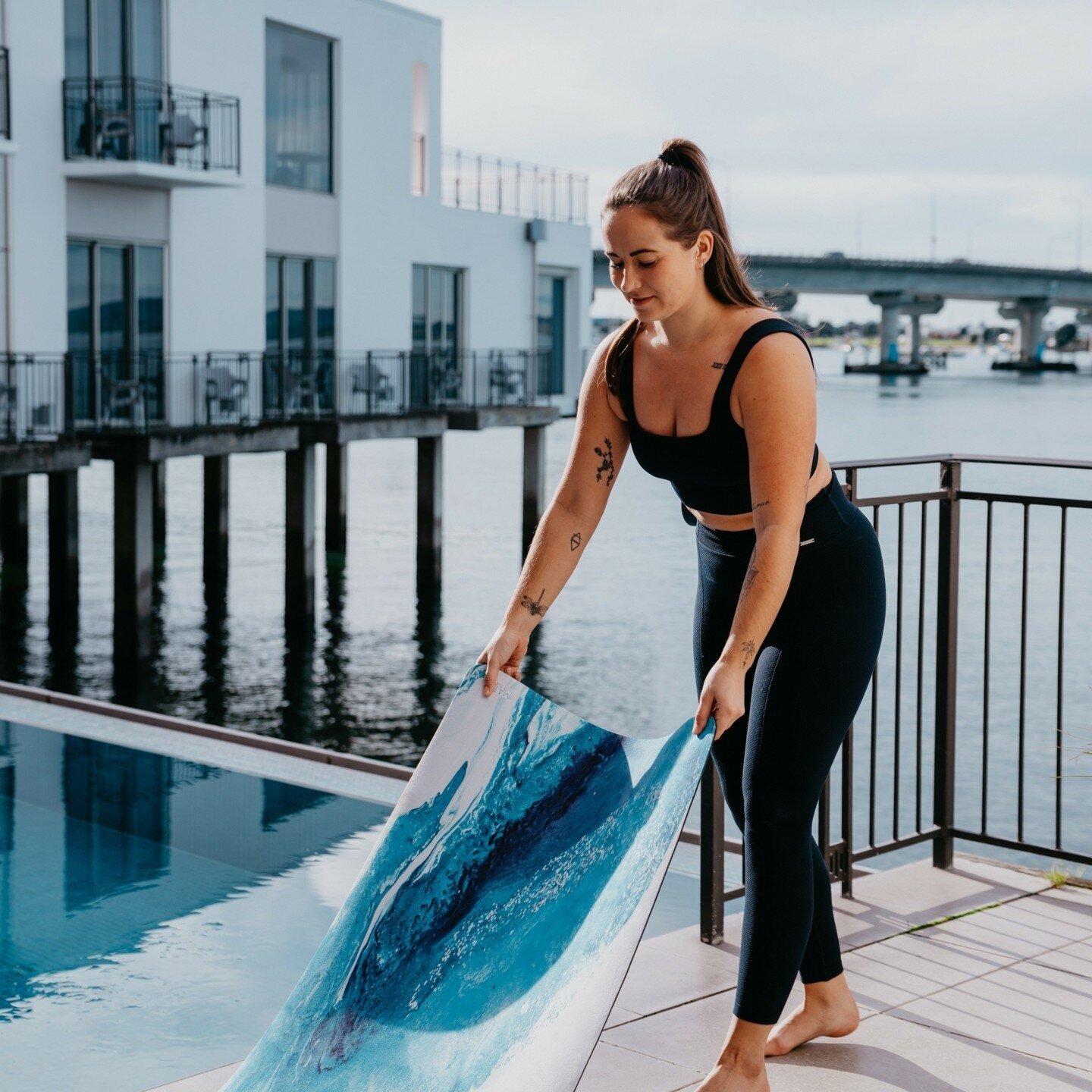 Roll out a yoga mat that reflects the beautiful surroundings of Trinity Wharf 🌊

@thematcollective
.
.
.
#yoga #yogamat #travel #resort #yogawithaview #poolsideyoga #holidaymode #waterview #infinitypool